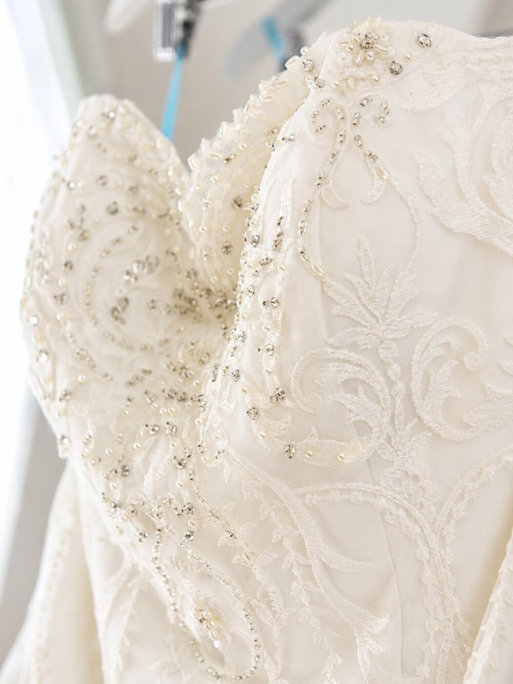 Custom Couture Mermaid Wedding Dress |Ivory | Sweetheart |Professionally Clean - Picture 3 of 10